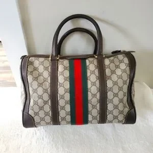 Gucci Bags Gucci Gg Web Boston Bag Poshmark